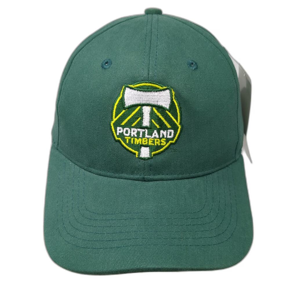Portland Timbers MLS Collegiate Green One Size Strapback Cotton Soccer Cap Hat
